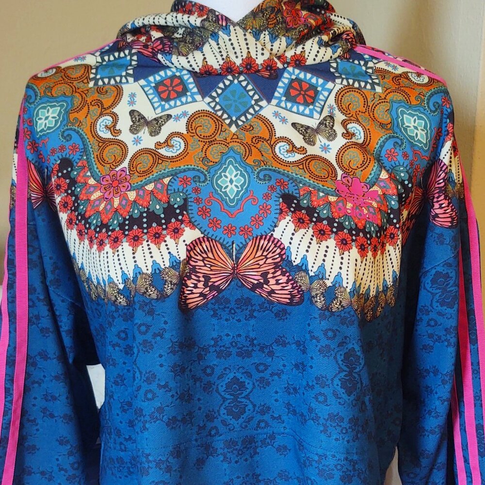 Originals Adidas X Farm Rio Borbomix Butterfly Crop Hoodie Size M